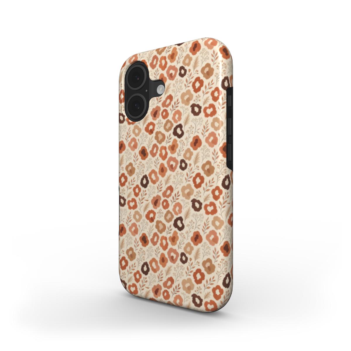 Cottagecore floral tough phone cases collection