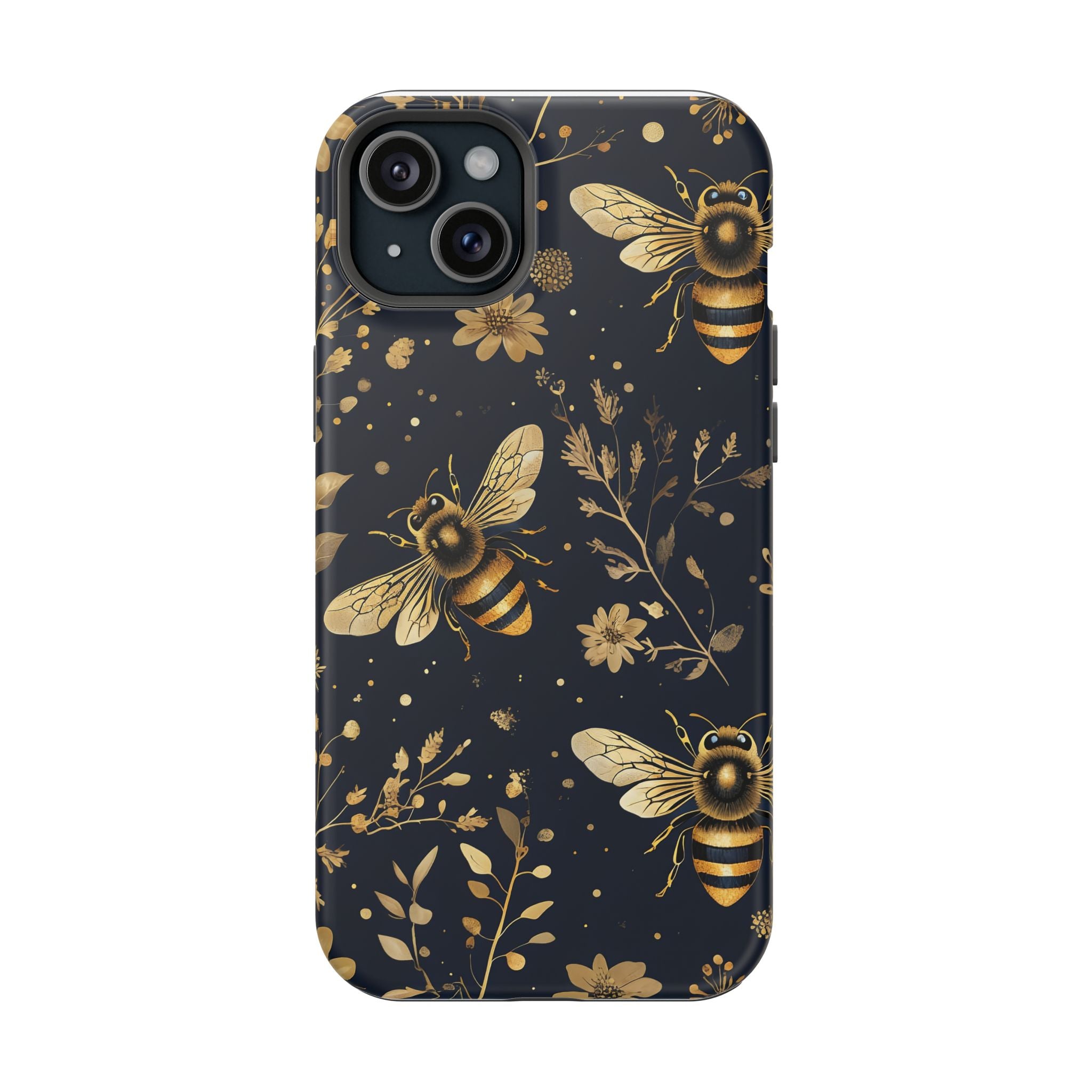 Golden Bee Phone Case — Vintage Honeybee MagSafe Tough Cover