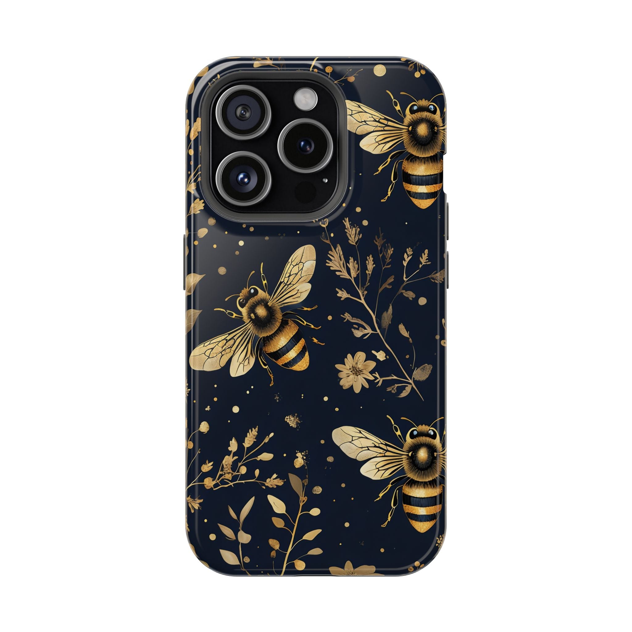 Golden Bee Phone Case — Vintage Honeybee MagSafe Tough Cover
