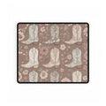 Cowgirl Boot Desk Mat | Western Floral Boho Mouse Pad for Country-Chic Workspaces