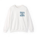 Salty Lil Beach Sweatshirt | Retro Wave Beach Text Crewneck