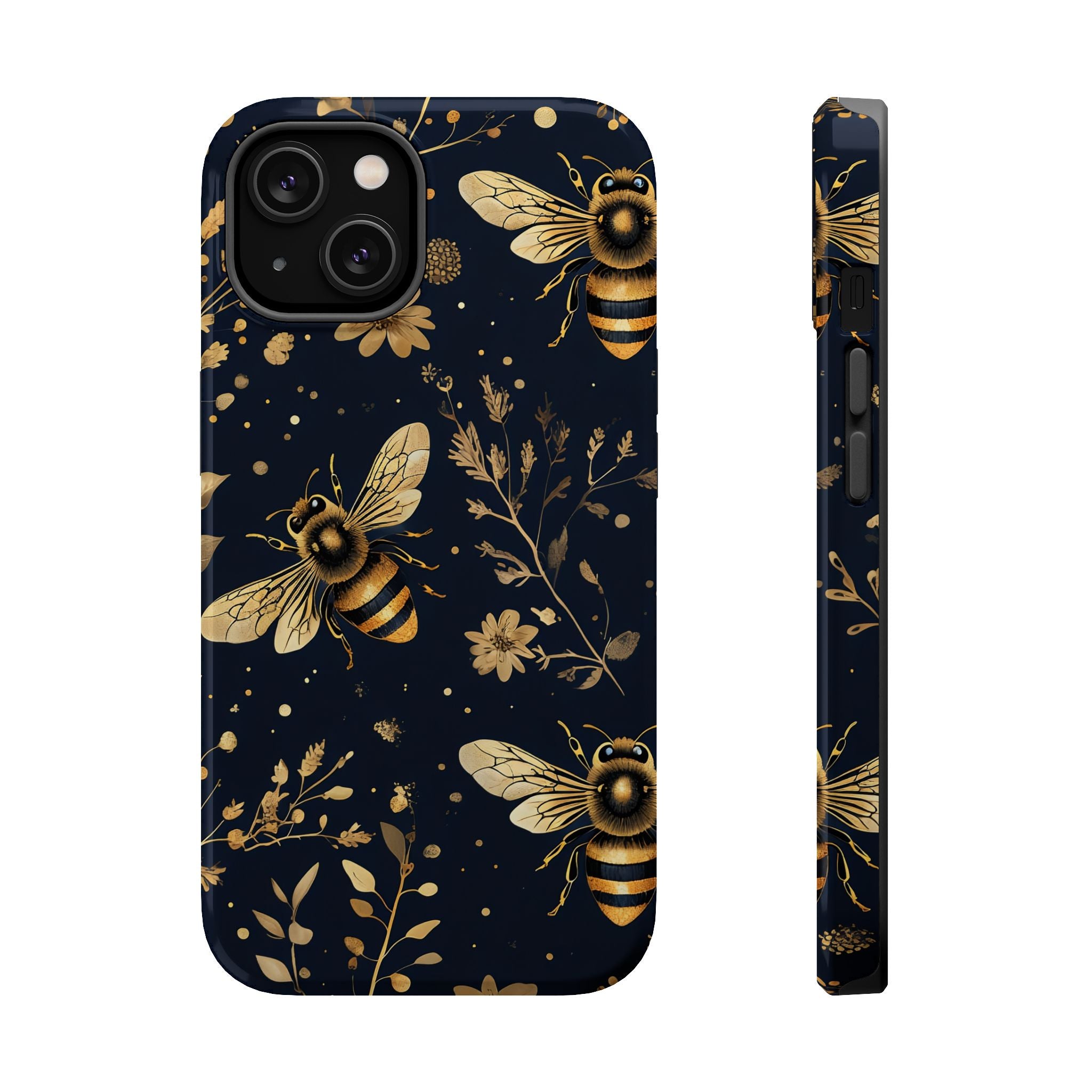 Golden Bee Phone Case — Vintage Honeybee MagSafe Tough Cover