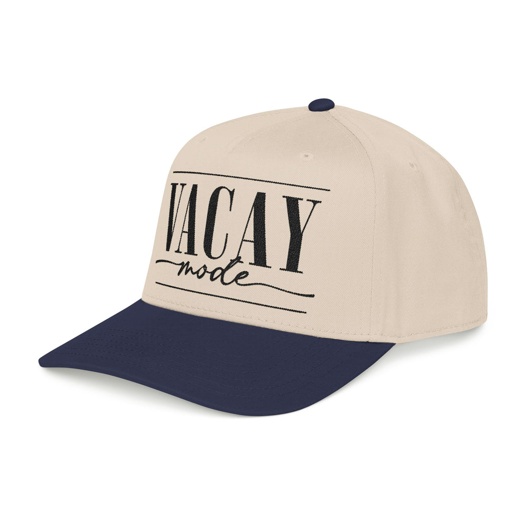 Vacay Mode Embroidered Mid-Profile Baseball Cap — Trucker Hat
