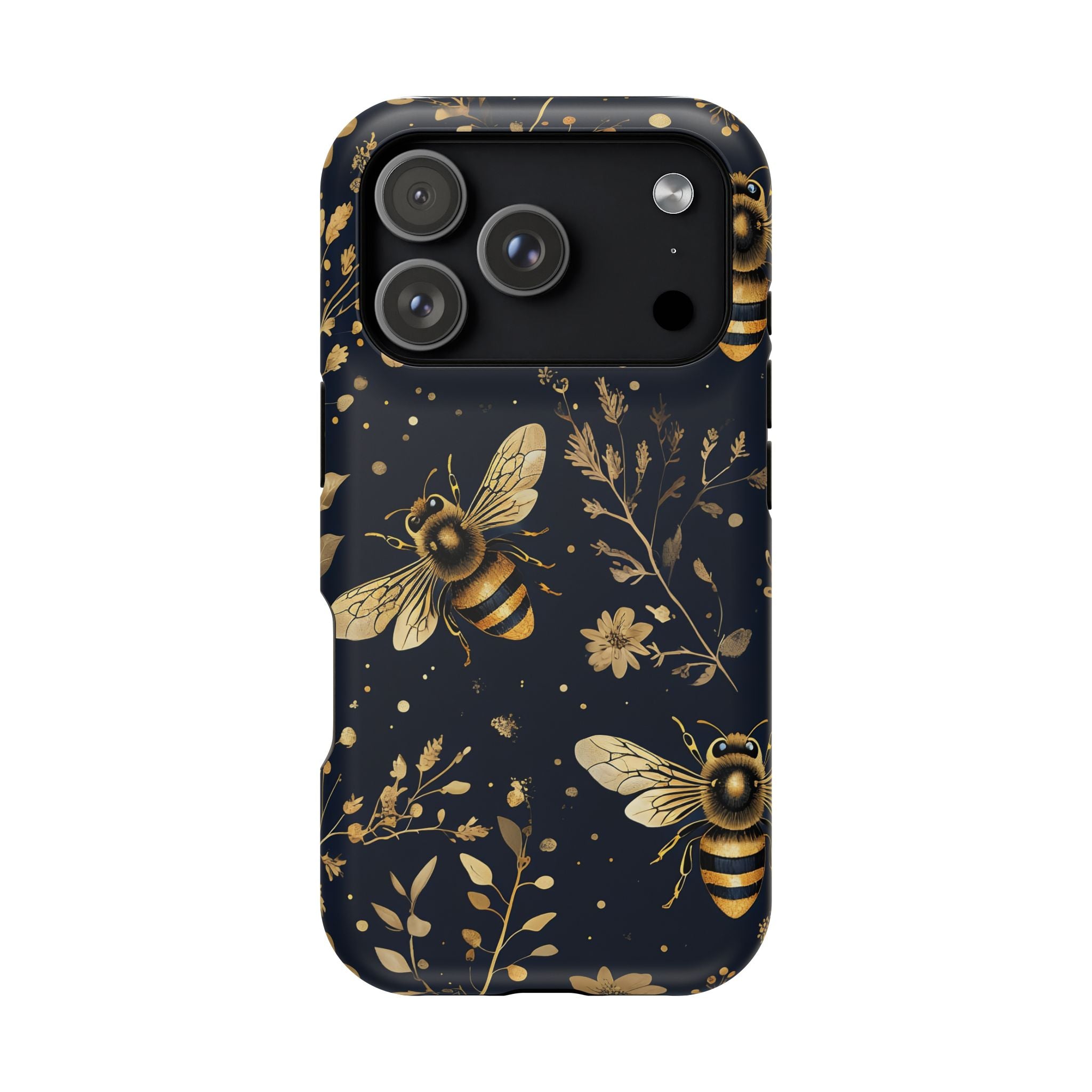 Golden Bee Phone Case — Vintage Honeybee MagSafe Tough Cover