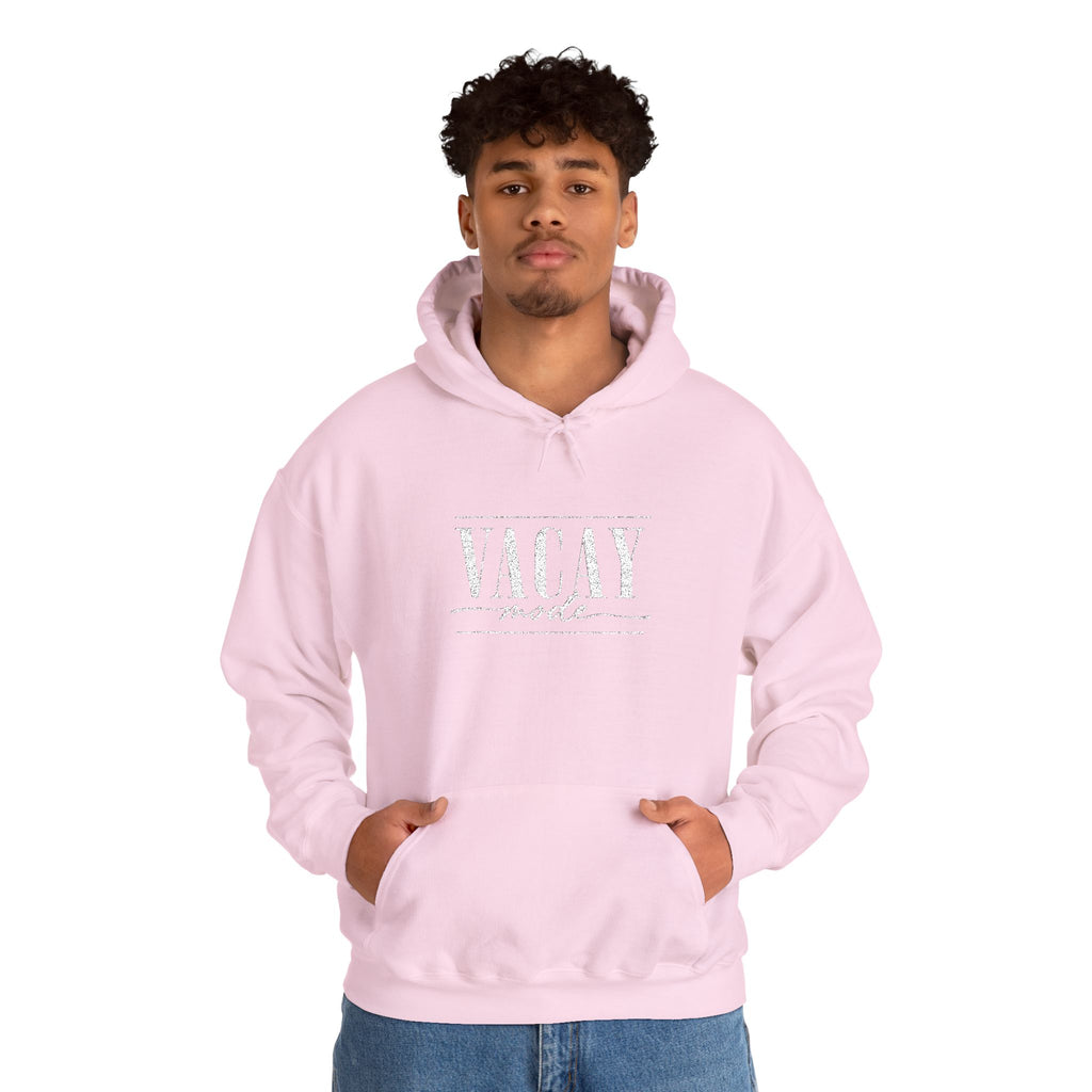 Vacay Mode Embroidered Hoodie — Vacation Travel Sweatshirt