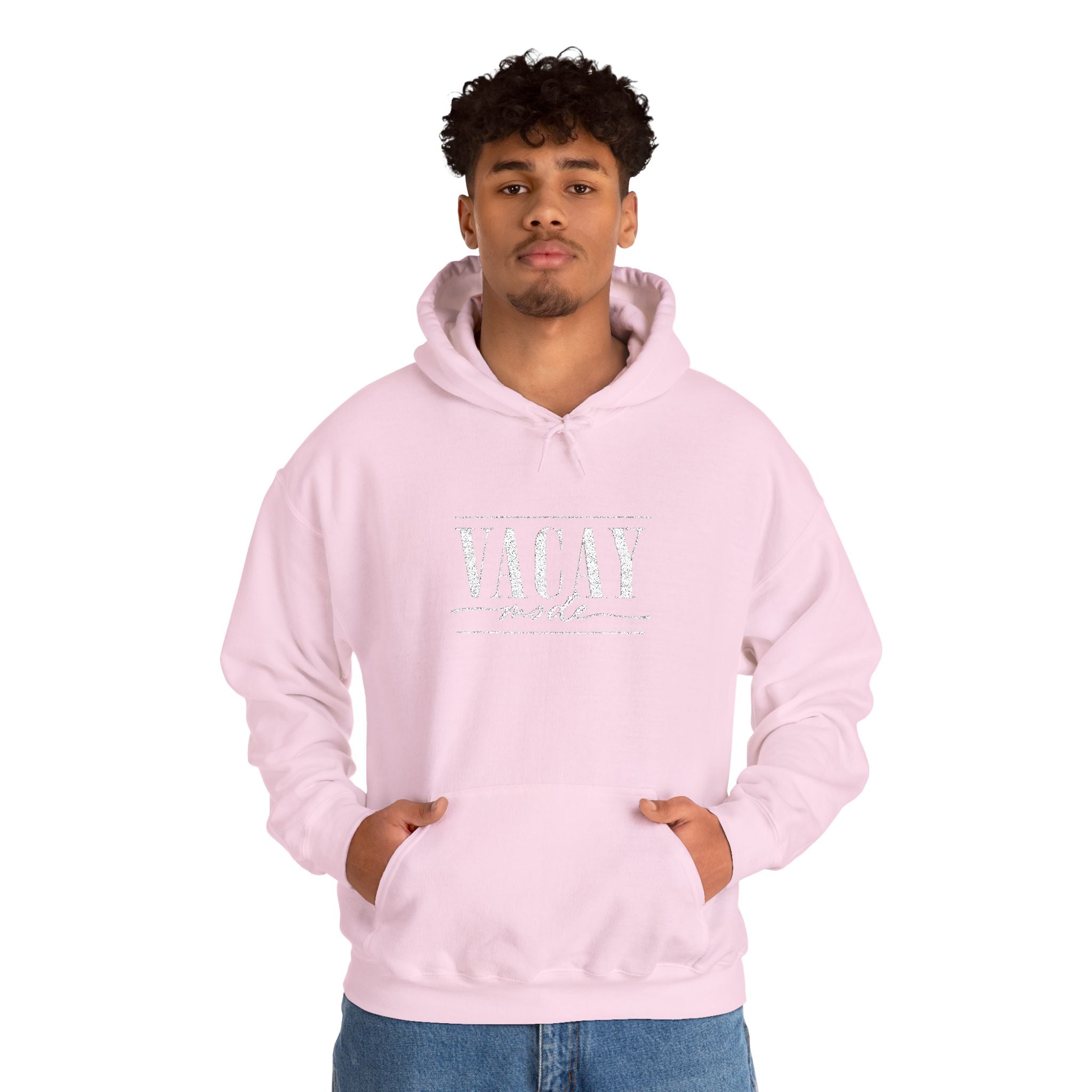 Vacay Mode Embroidered Hoodie — Vacation Travel Sweatshirt