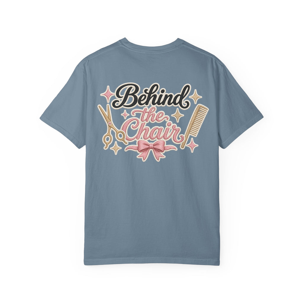 Personalizable Hairstylist Scissors and Comb T-shirt | Salon Girlie Aesthetic