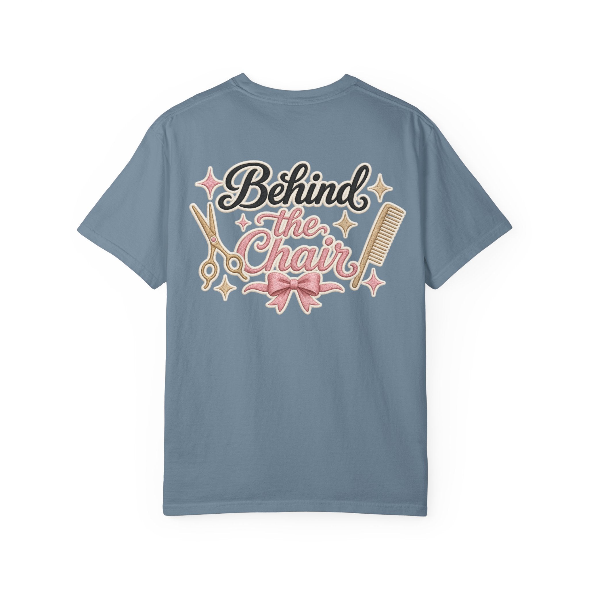 Personalizable Hairstylist Scissors and Comb T-shirt | Salon Girlie Aesthetic