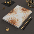 Sunkissed Sunflower Hardcover Journal — Floral Notebook for Notes & Gratitude