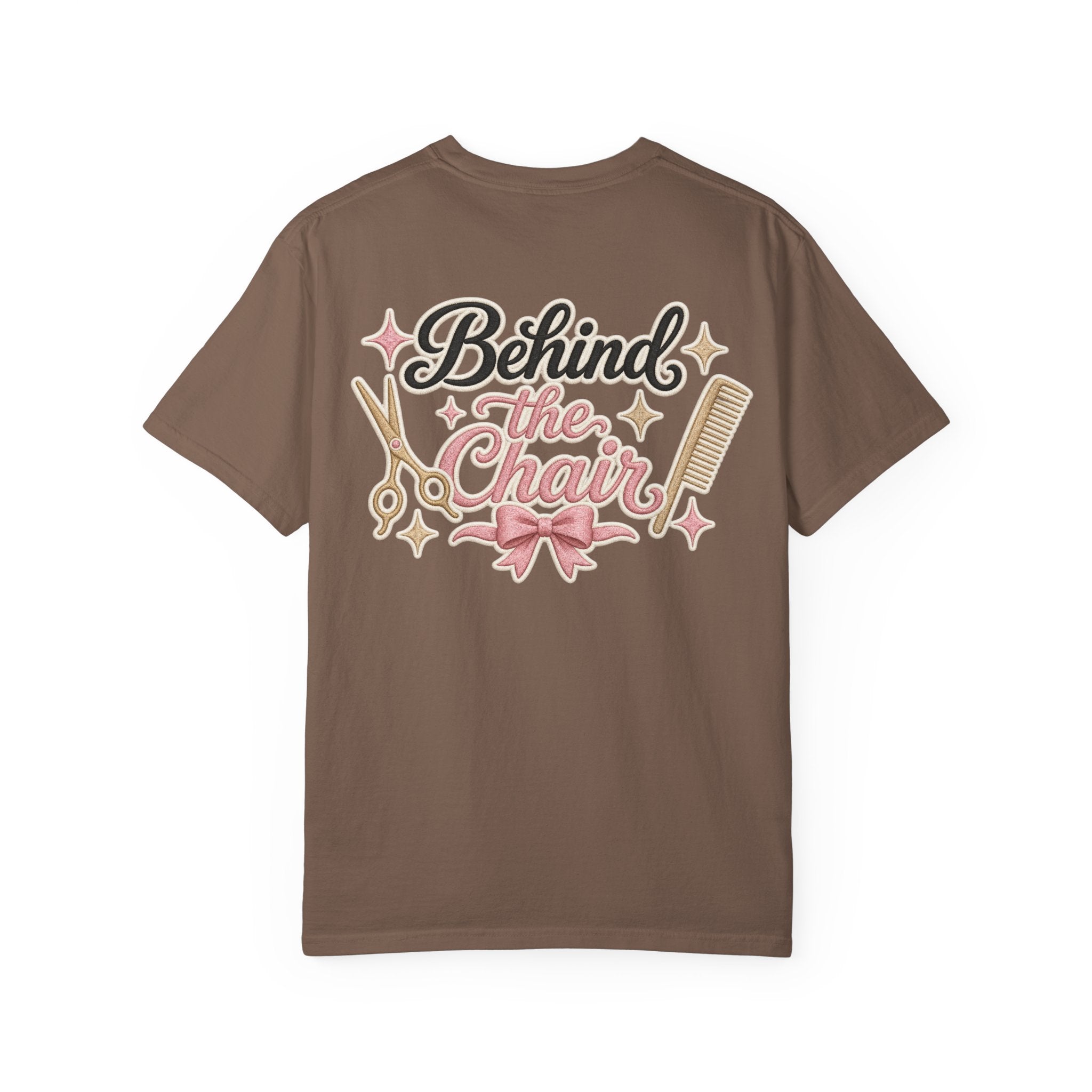 Personalizable Hairstylist Scissors and Comb T-shirt | Salon Girlie Aesthetic