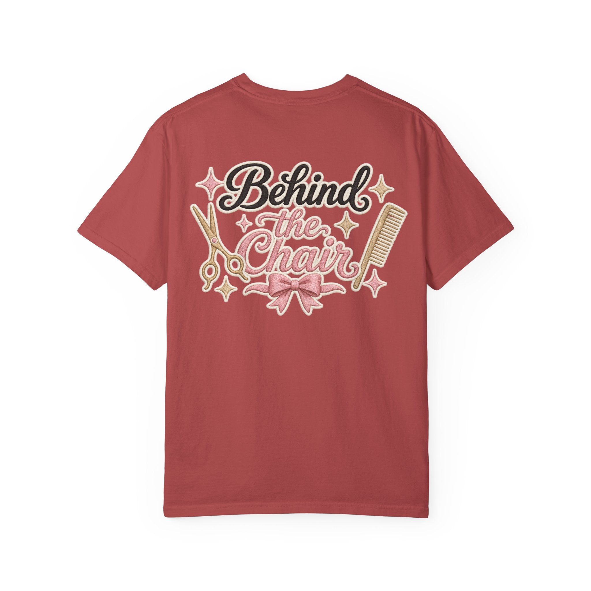 Personalizable Hairstylist Scissors and Comb T-shirt | Salon Girlie Aesthetic