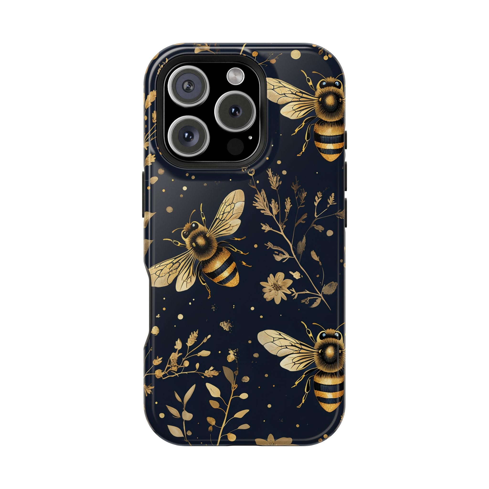 Golden Bee Phone Case — Vintage Honeybee MagSafe Tough Cover