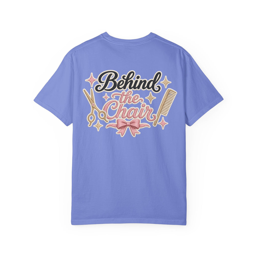 Personalizable Hairstylist Scissors and Comb T-shirt | Salon Girlie Aesthetic