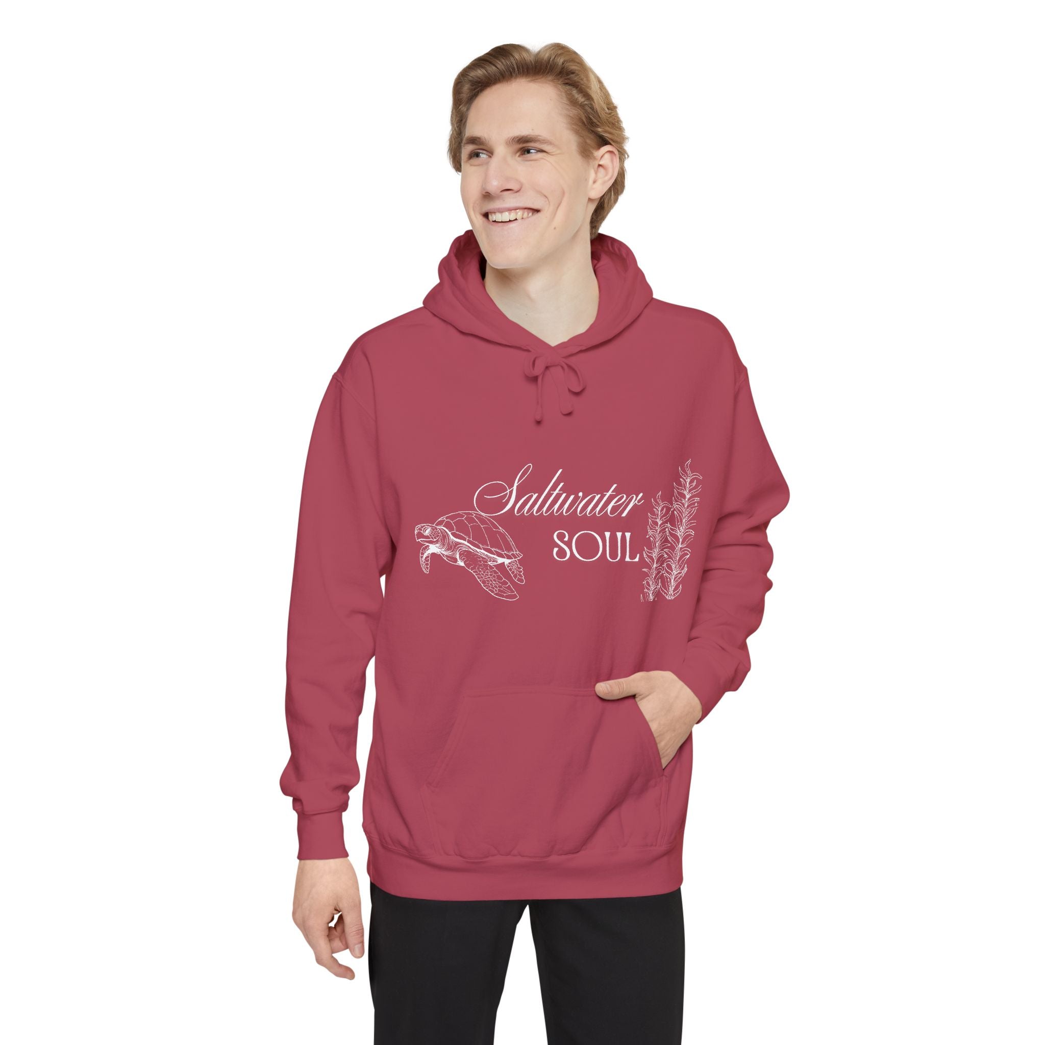 Saltwater Soul Hoodie — Garment-Dyed Coastal Pullover
