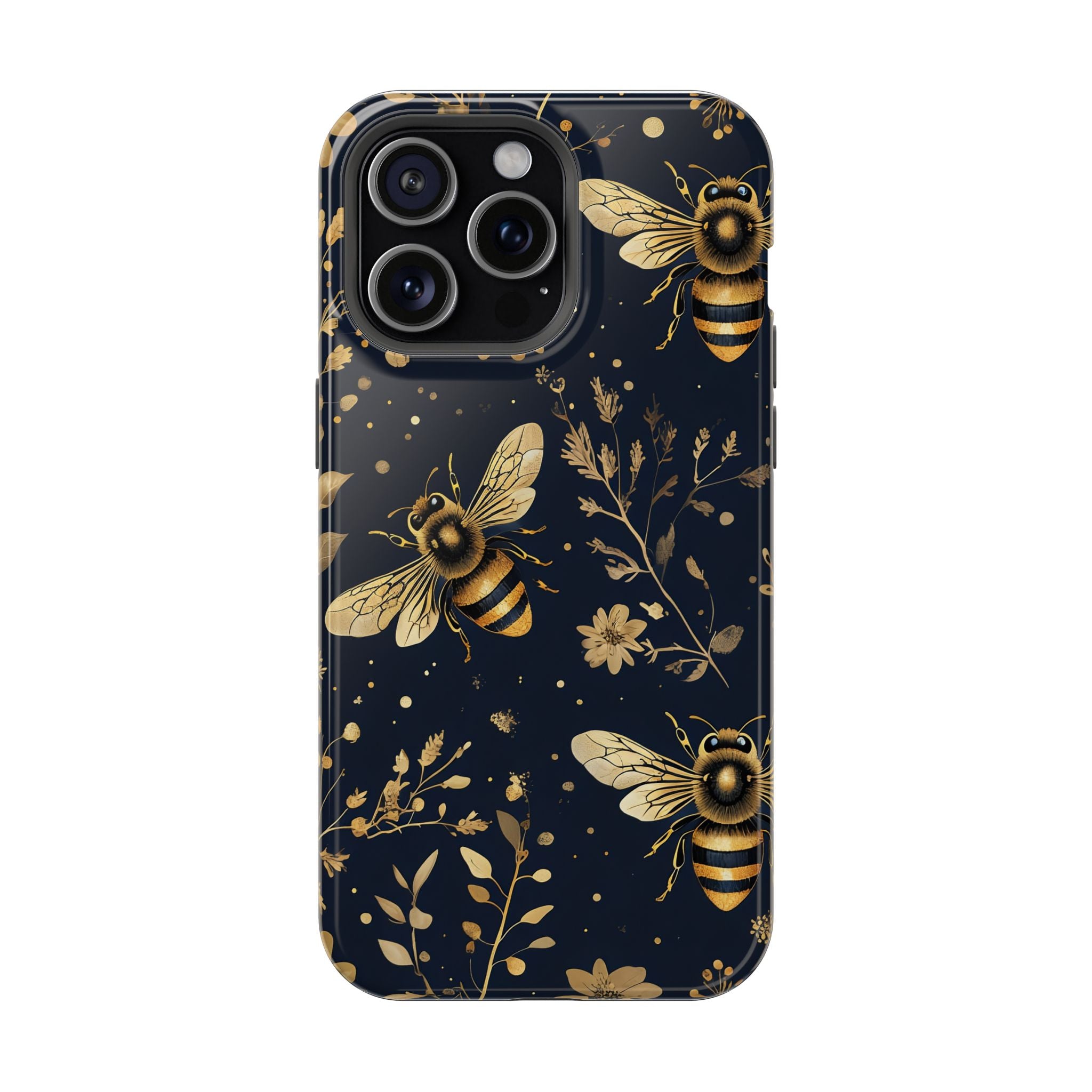 Golden Bee Phone Case — Vintage Honeybee MagSafe Tough Cover