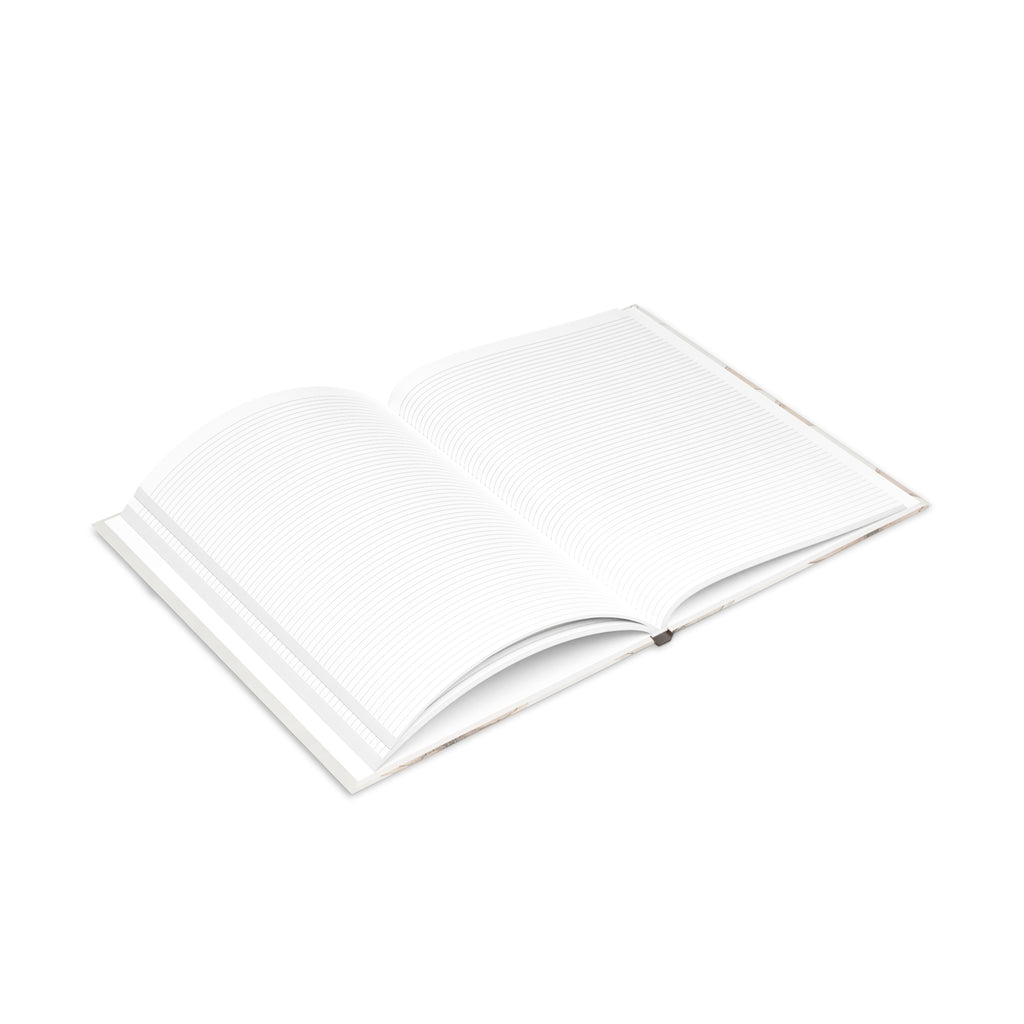 Created With a Purpose notebook | Hardcover Journal, Neutral Floral Design