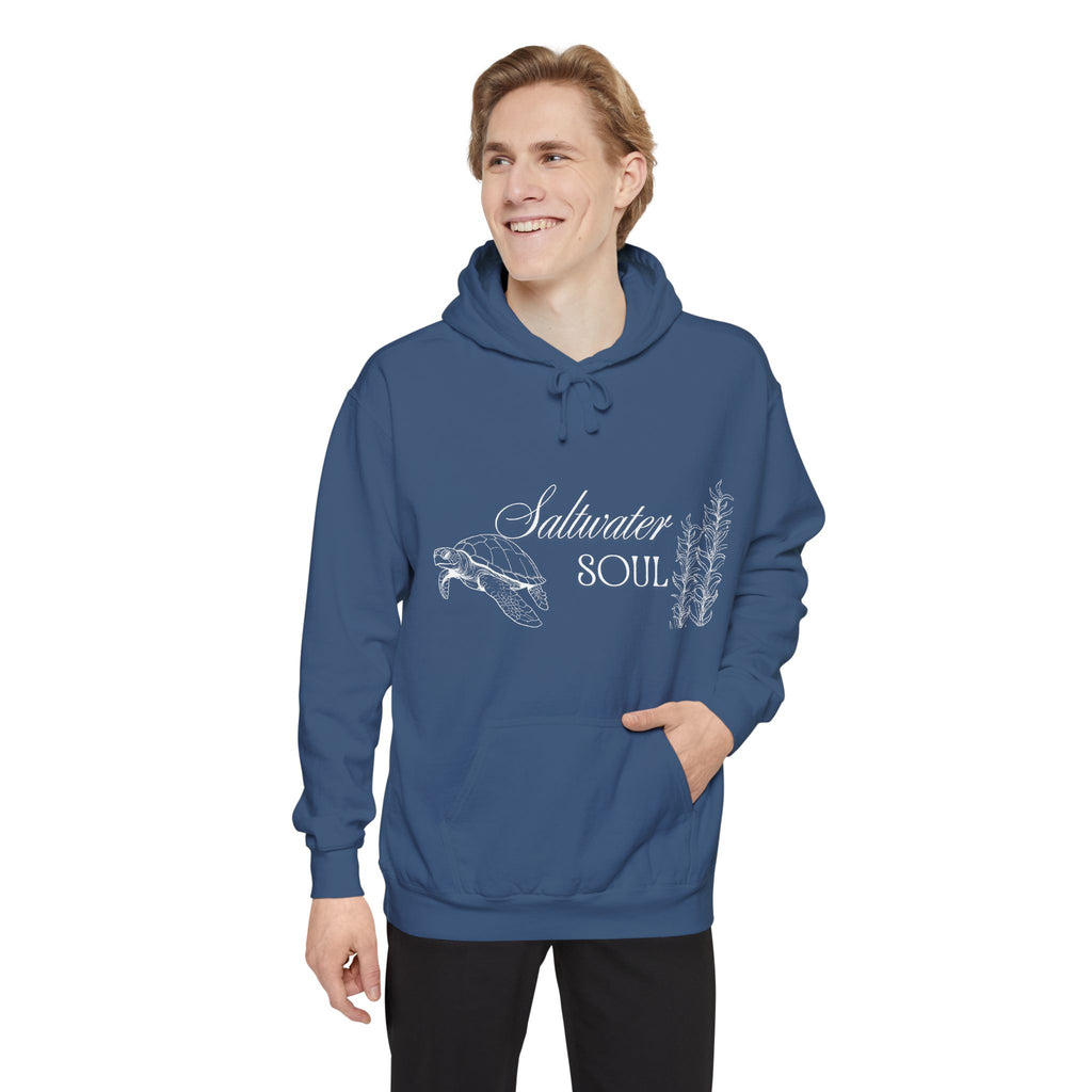 Saltwater Soul Hoodie — Garment-Dyed Coastal Pullover