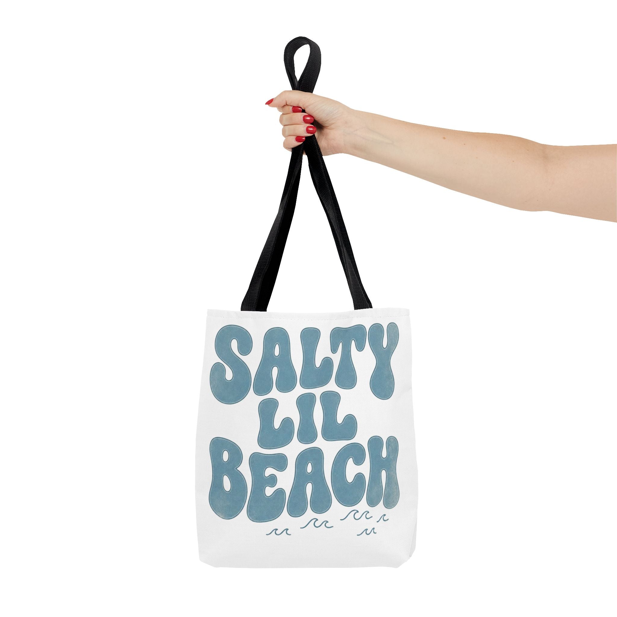 Salty Lil Beach Tote Bag | All-Over Print
