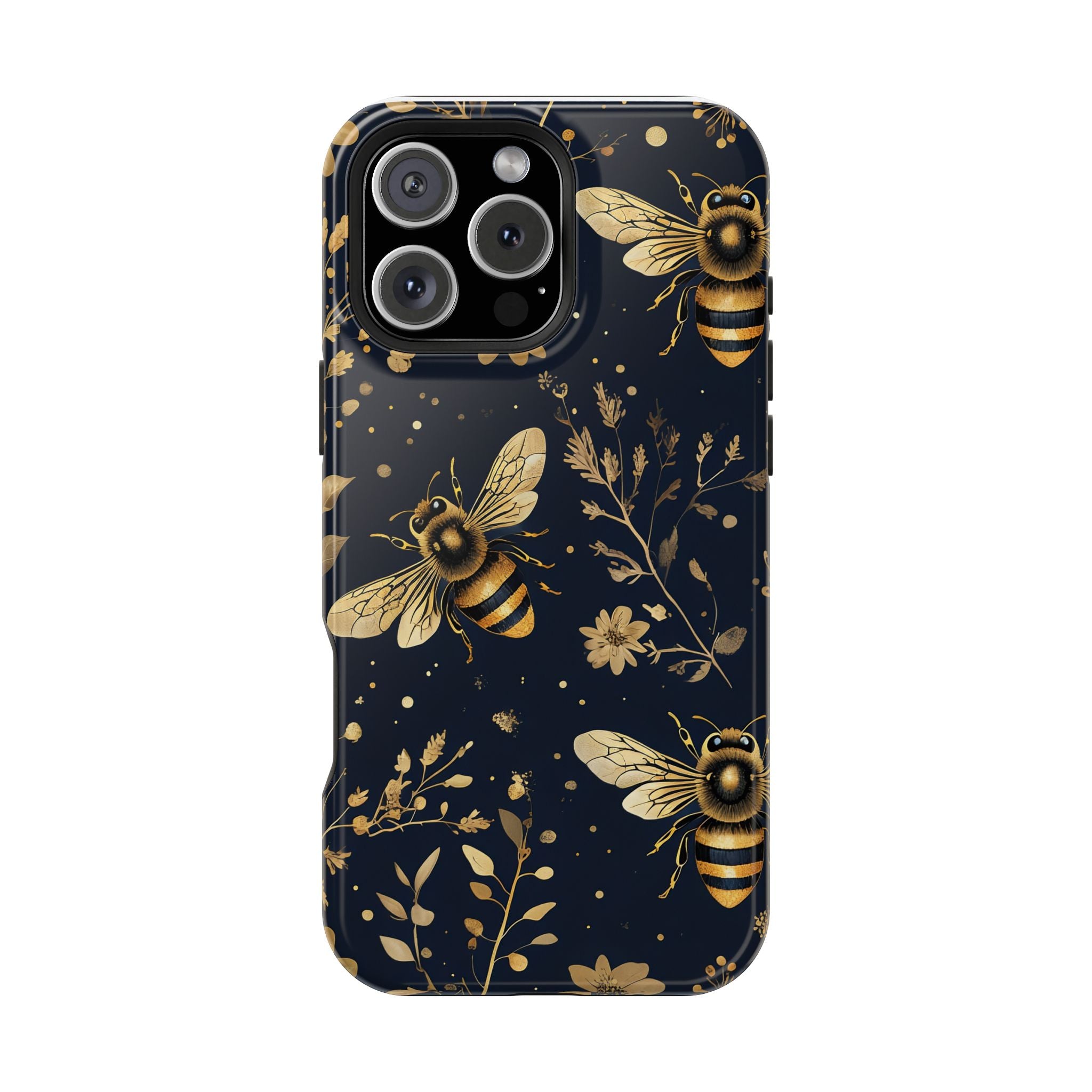 Golden Bee Phone Case — Vintage Honeybee MagSafe Tough Cover