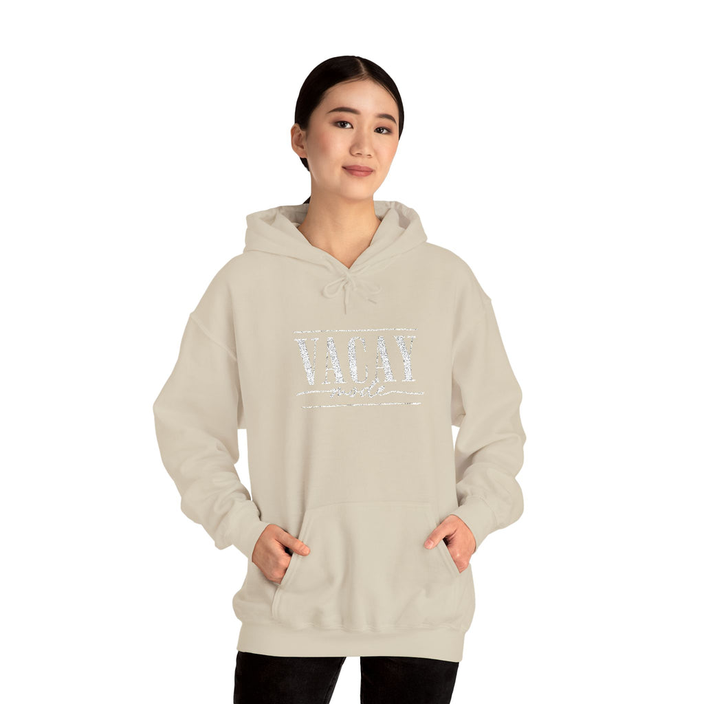 Vacay Mode Embroidered Hoodie — Vacation Travel Sweatshirt