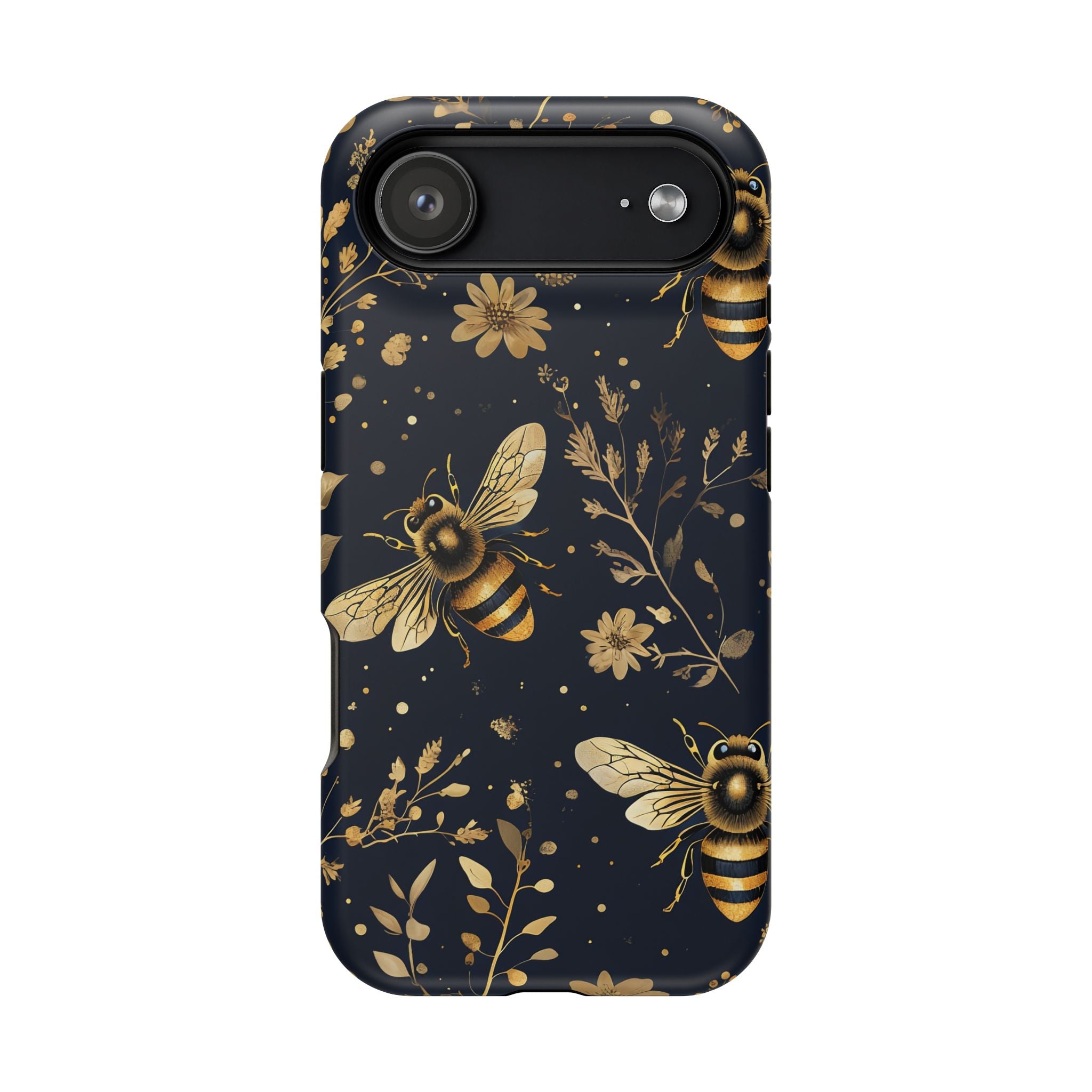 Golden Bee Phone Case — Vintage Honeybee MagSafe Tough Cover