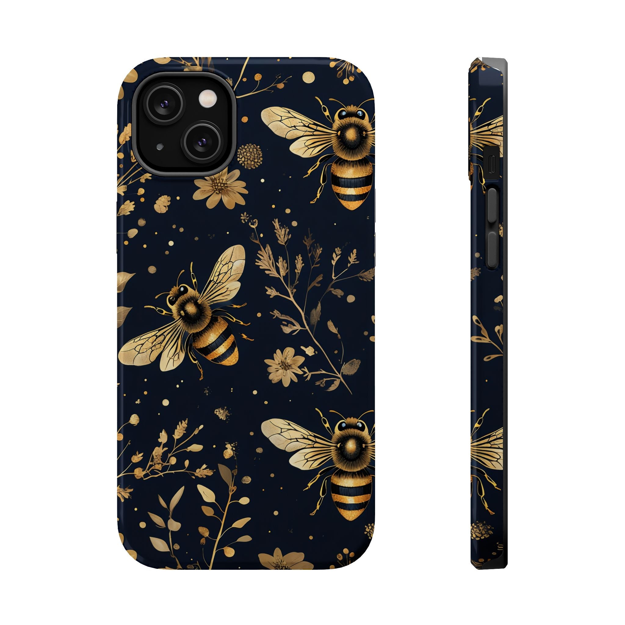 Golden Bee Phone Case — Vintage Honeybee MagSafe Tough Cover