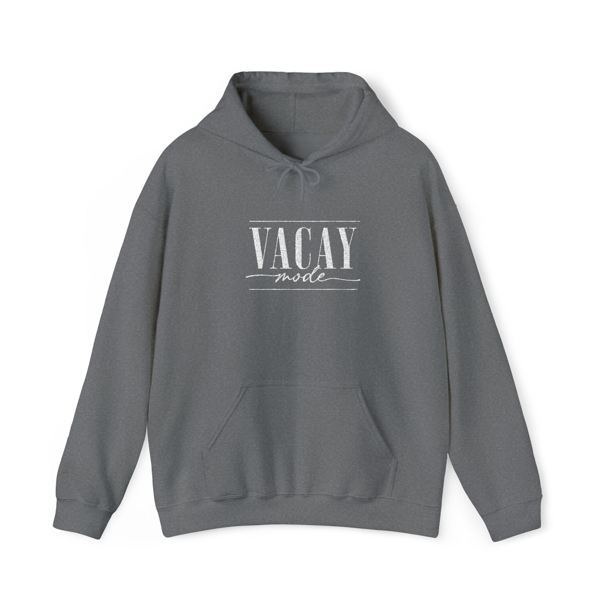Vacay Mode Embroidered Hoodie — Vacation Travel Sweatshirt
