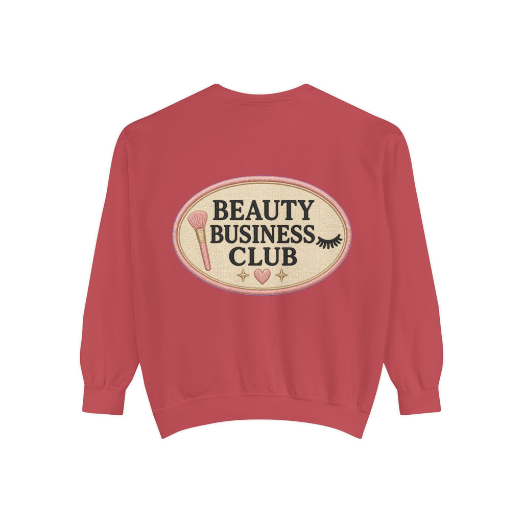 Beauty Business Club embroidered patchwork sweatshirt | beauty entrepreneur apparel