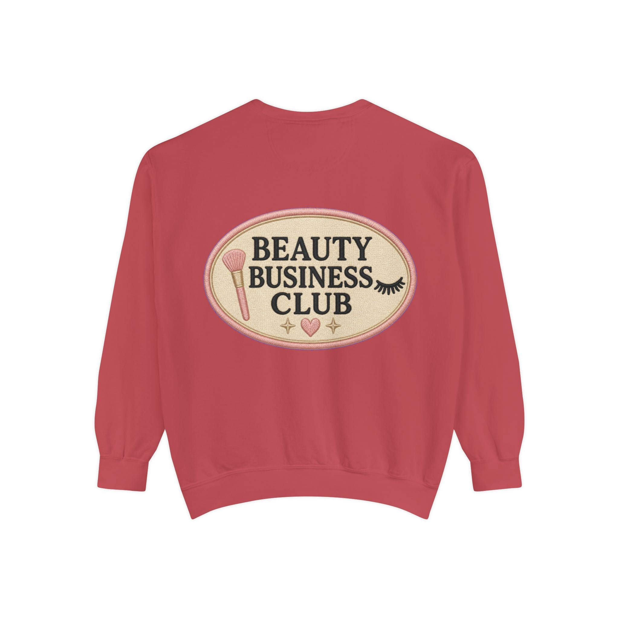 Beauty Business Club embroidered patchwork sweatshirt | beauty entrepreneur apparel
