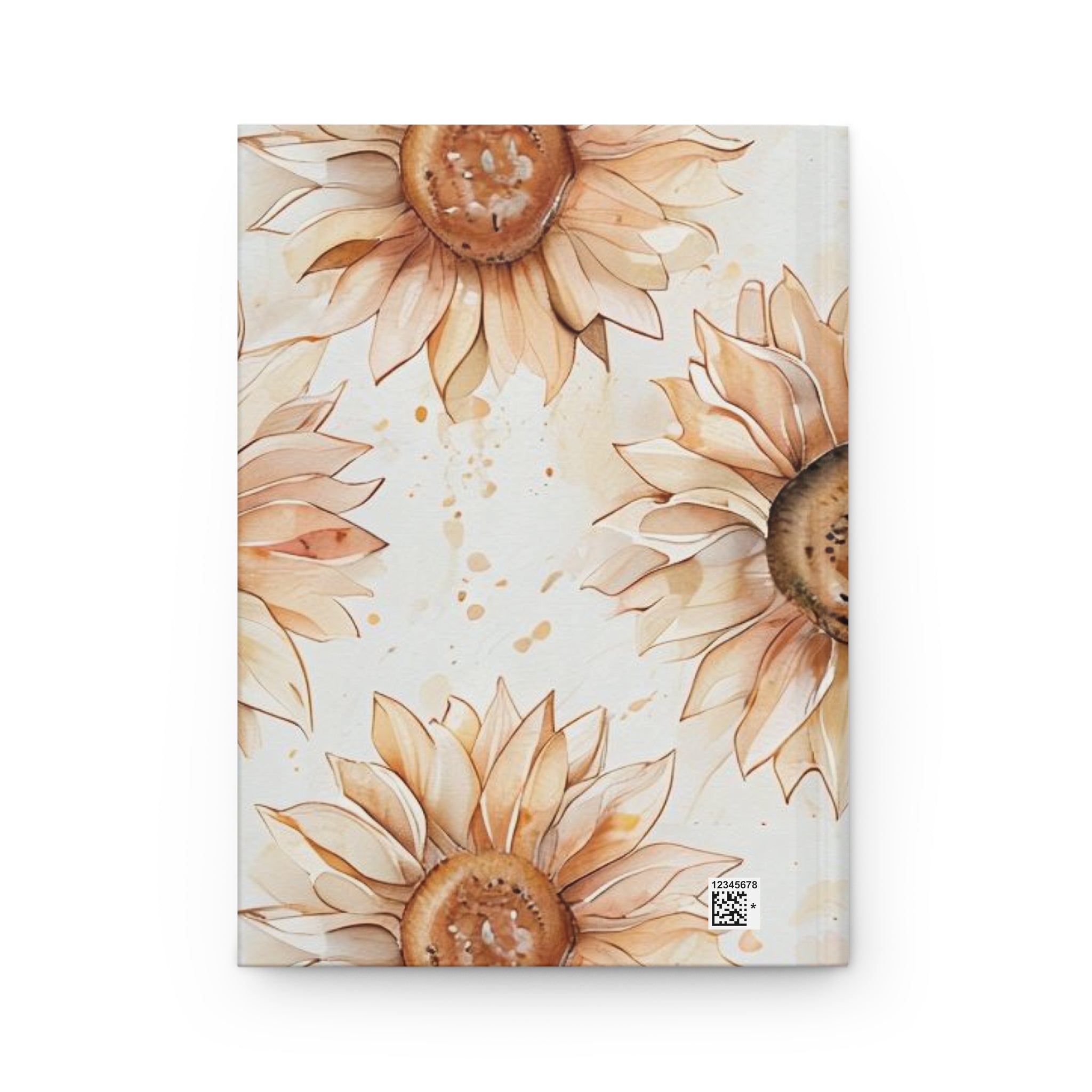 Sunkissed Sunflower Hardcover Journal — Floral Notebook for Notes & Gratitude