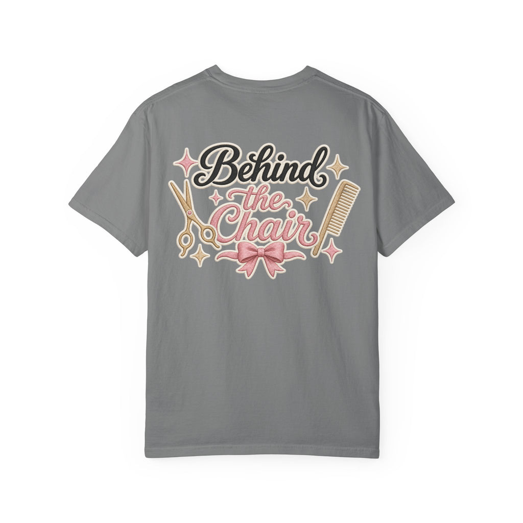 Personalizable Hairstylist Scissors and Comb T-shirt | Salon Girlie Aesthetic