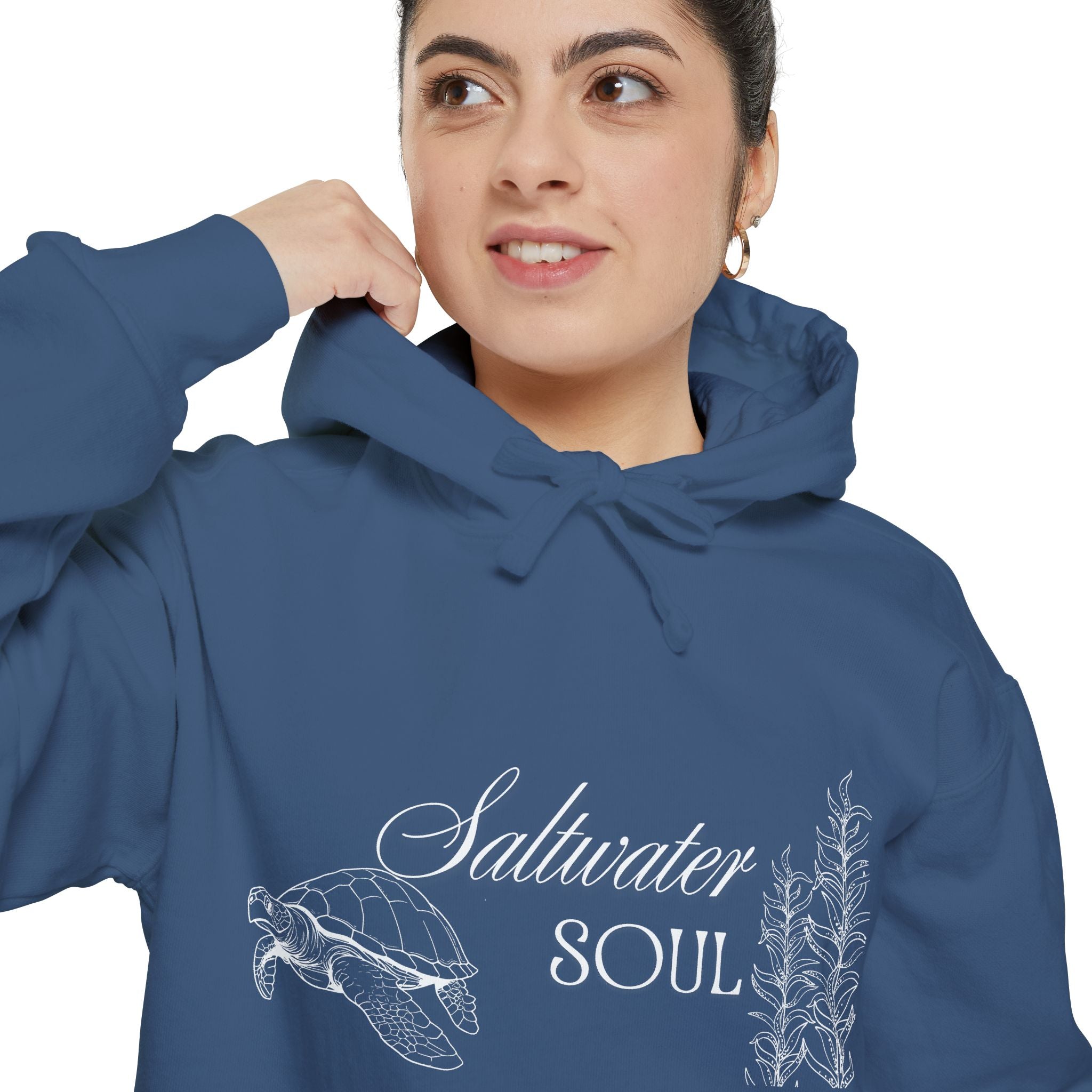 Saltwater Soul Hoodie — Garment-Dyed Coastal Pullover