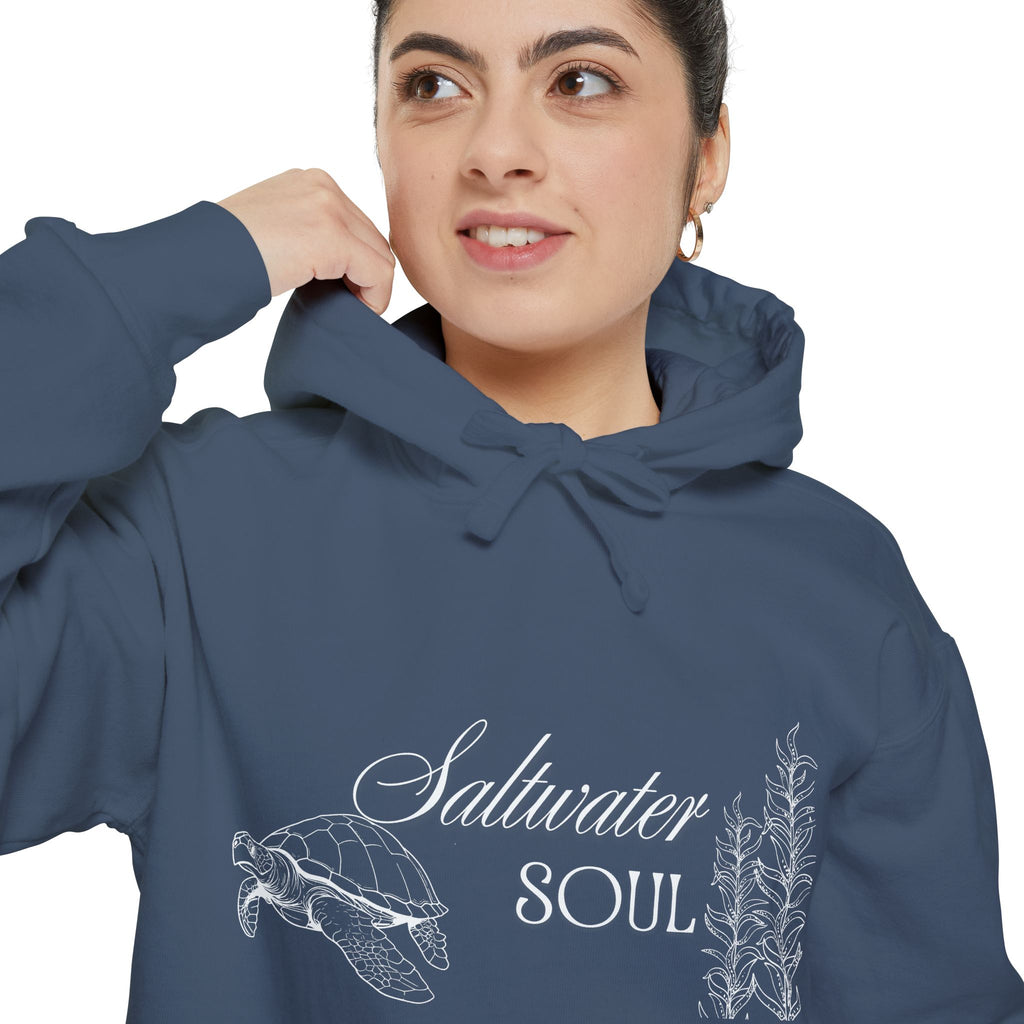 Saltwater Soul Hoodie — Garment-Dyed Coastal Pullover