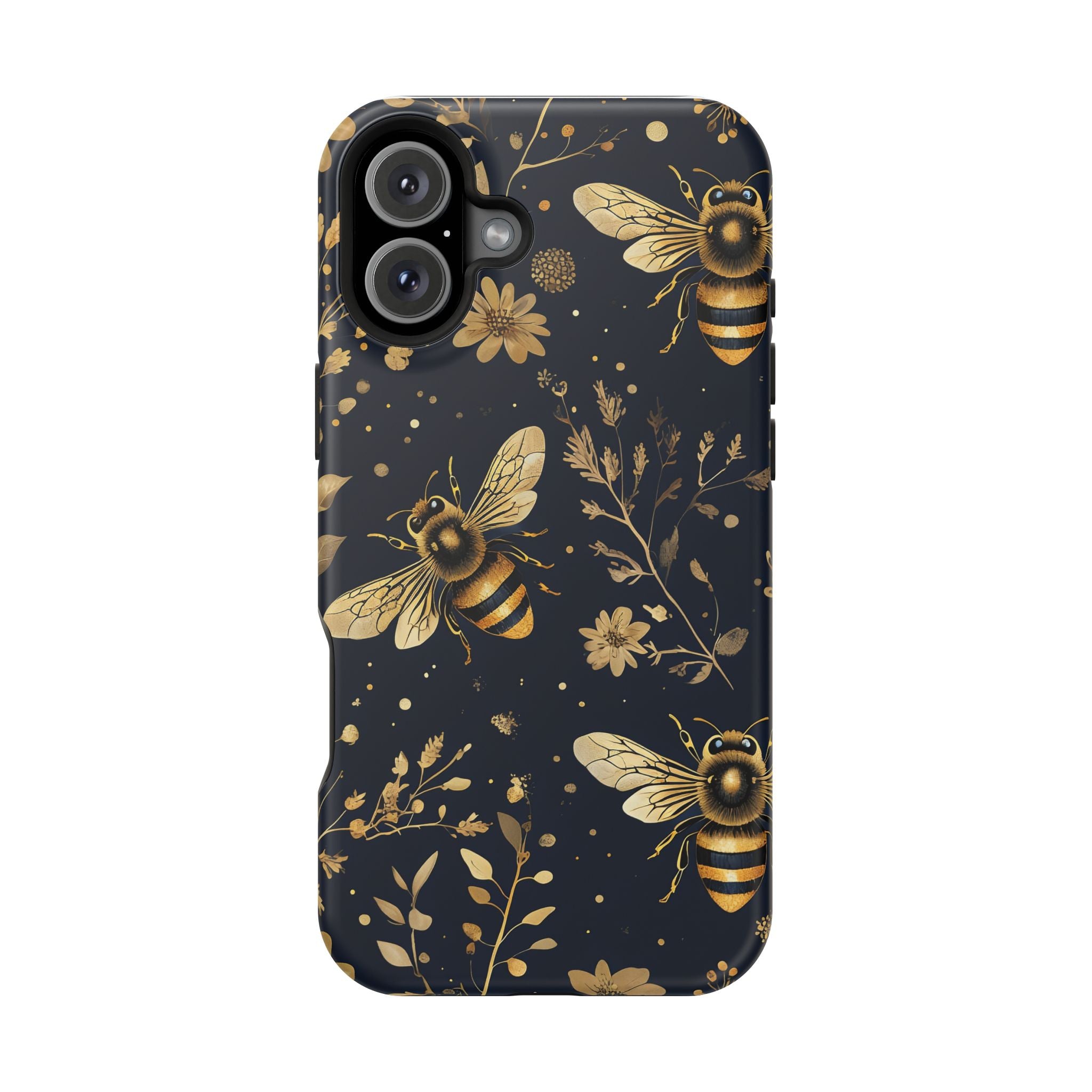 Golden Bee Phone Case — Vintage Honeybee MagSafe Tough Cover