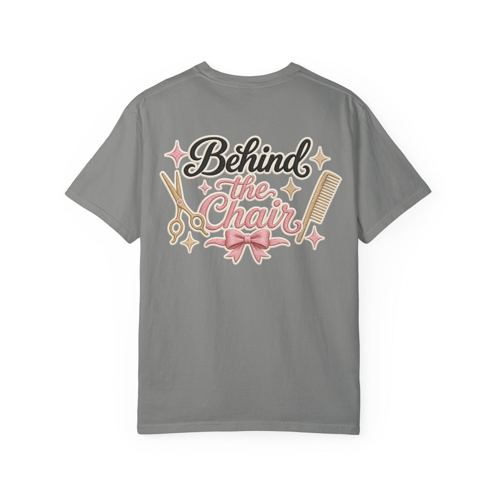 Personalizable Hairstylist Scissors and Comb T-shirt | Salon Girlie Aesthetic