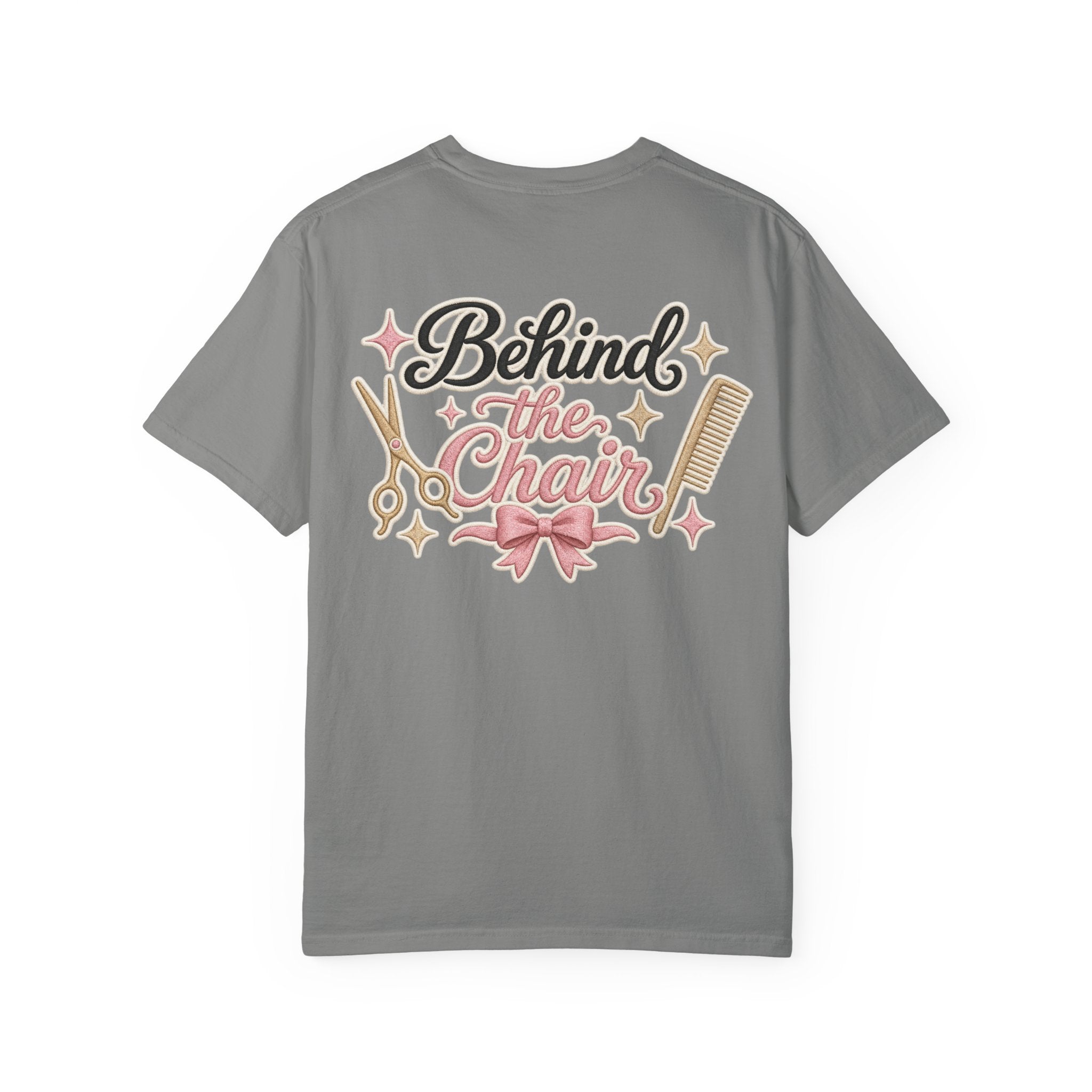 Personalizable Hairstylist Scissors and Comb T-shirt | Salon Girlie Aesthetic