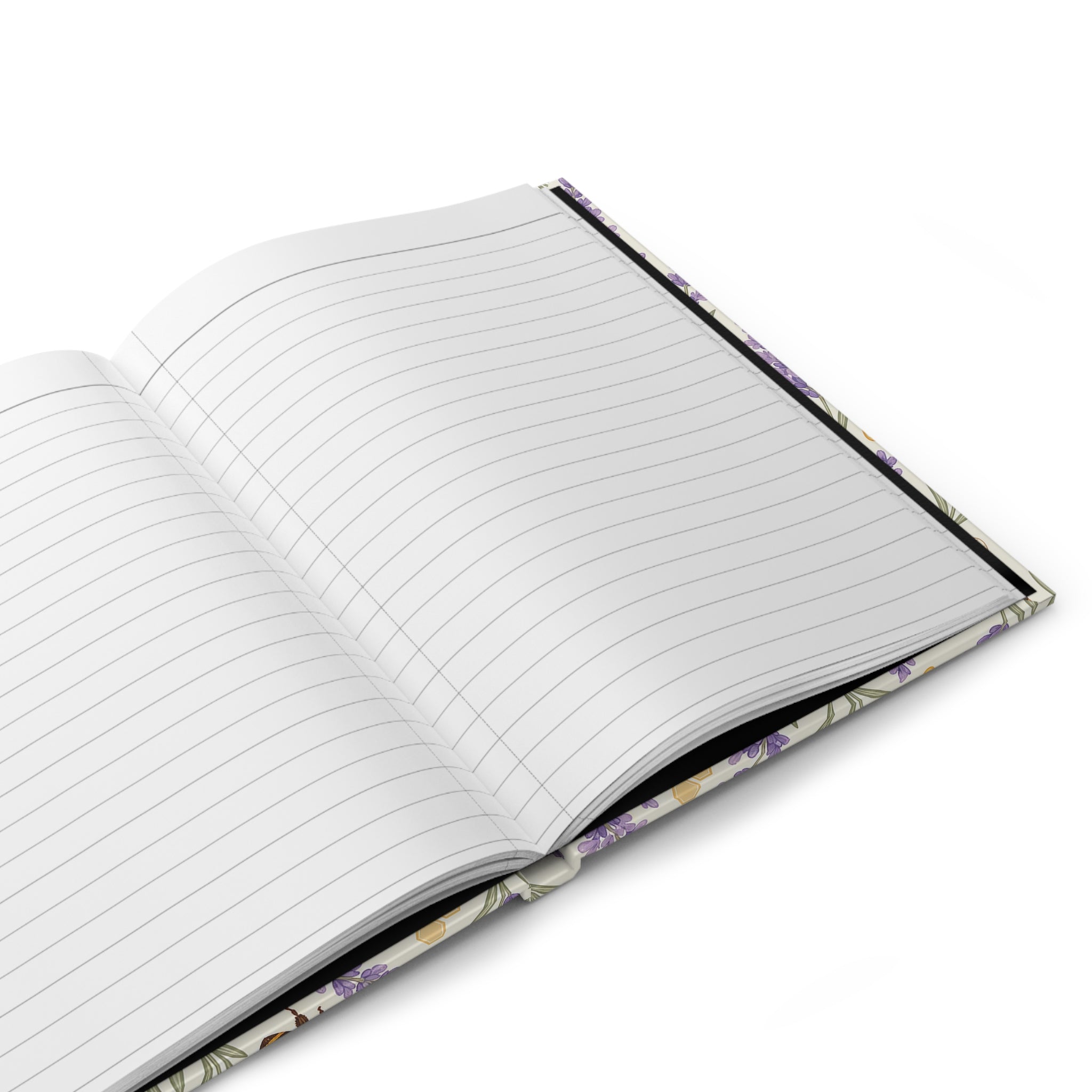 Lavender Honey Hardcover Journal — Floral Notebook for Gardening, Nature Lovers & Aromatherapy Notes