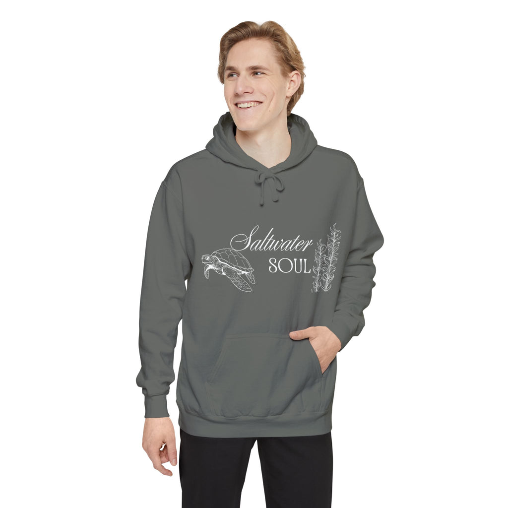 Saltwater Soul Hoodie — Garment-Dyed Coastal Pullover