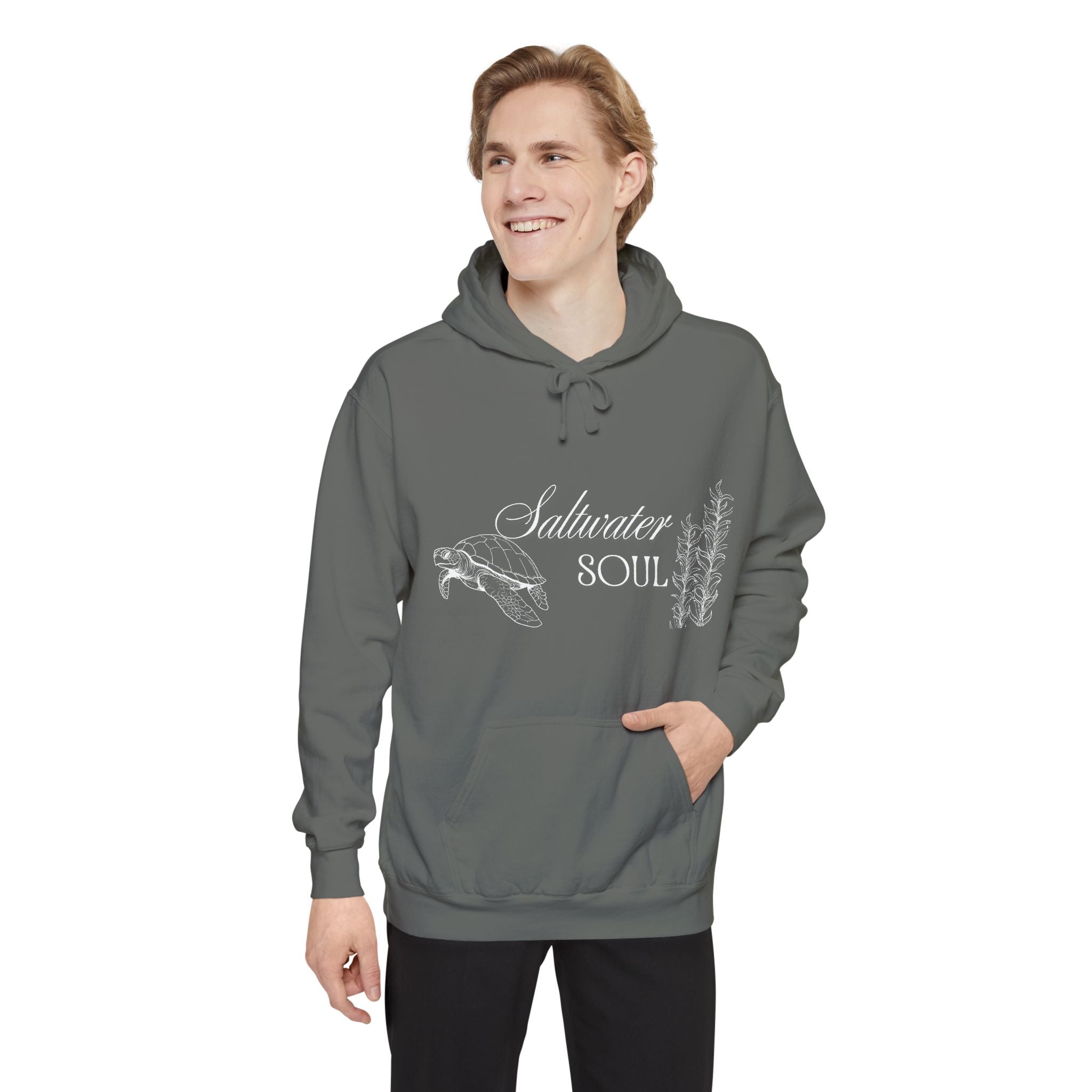 Saltwater Soul Hoodie — Garment-Dyed Coastal Pullover