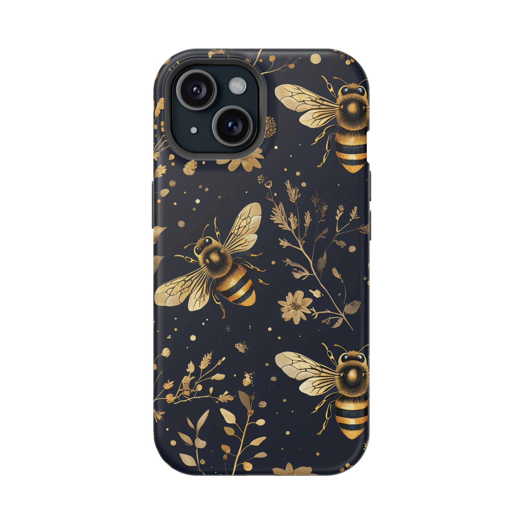 Golden Bee Phone Case — Vintage Honeybee MagSafe Tough Cover