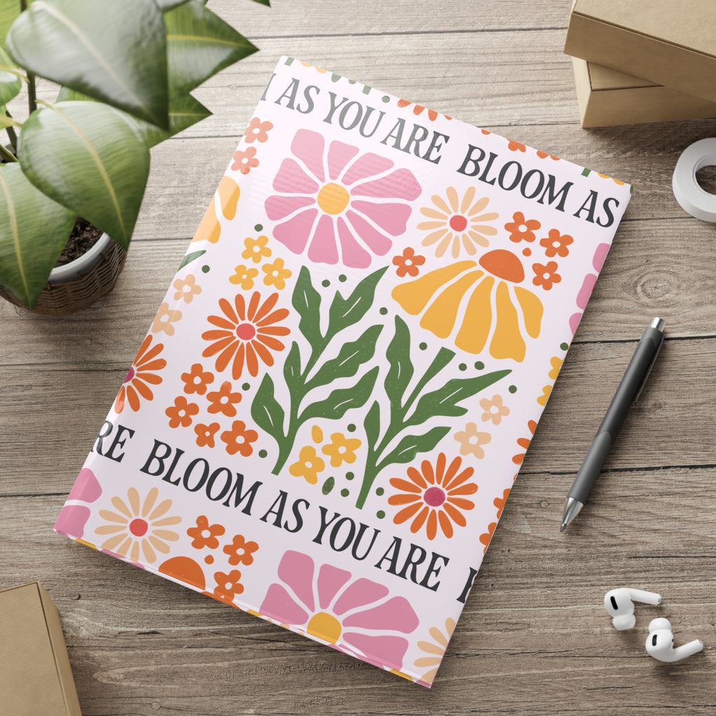 Bloom As You Are Hardcover Journal | Floral Notebook for Journaling, Planning & Creativity | A5, B5 & A4 Sizes