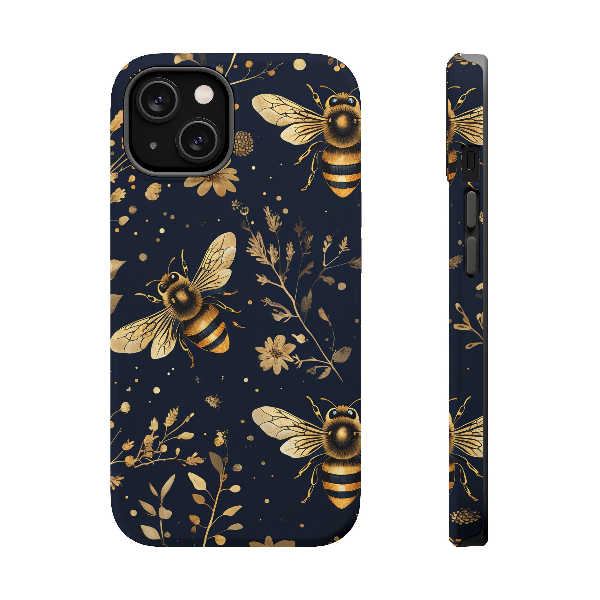 Golden Bee Phone Case — Vintage Honeybee MagSafe Tough Cover