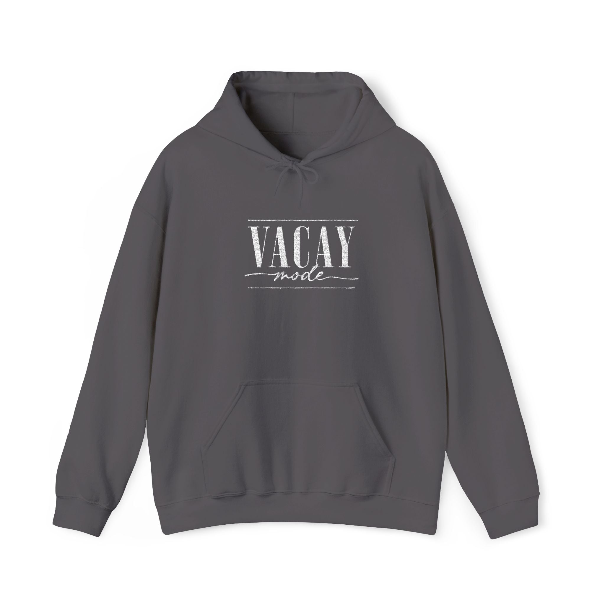 Vacay Mode Embroidered Hoodie — Vacation Travel Sweatshirt