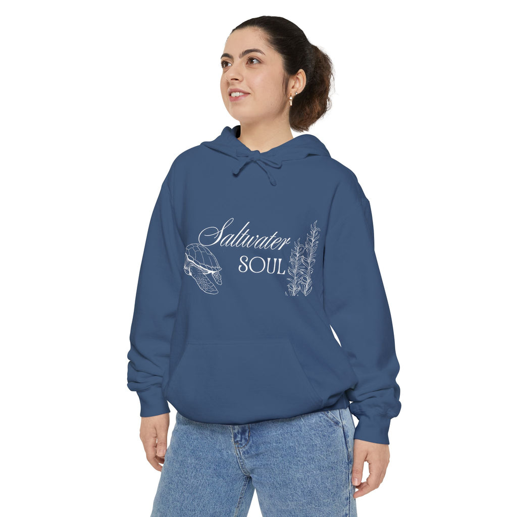 Saltwater Soul Hoodie — Garment-Dyed Coastal Pullover