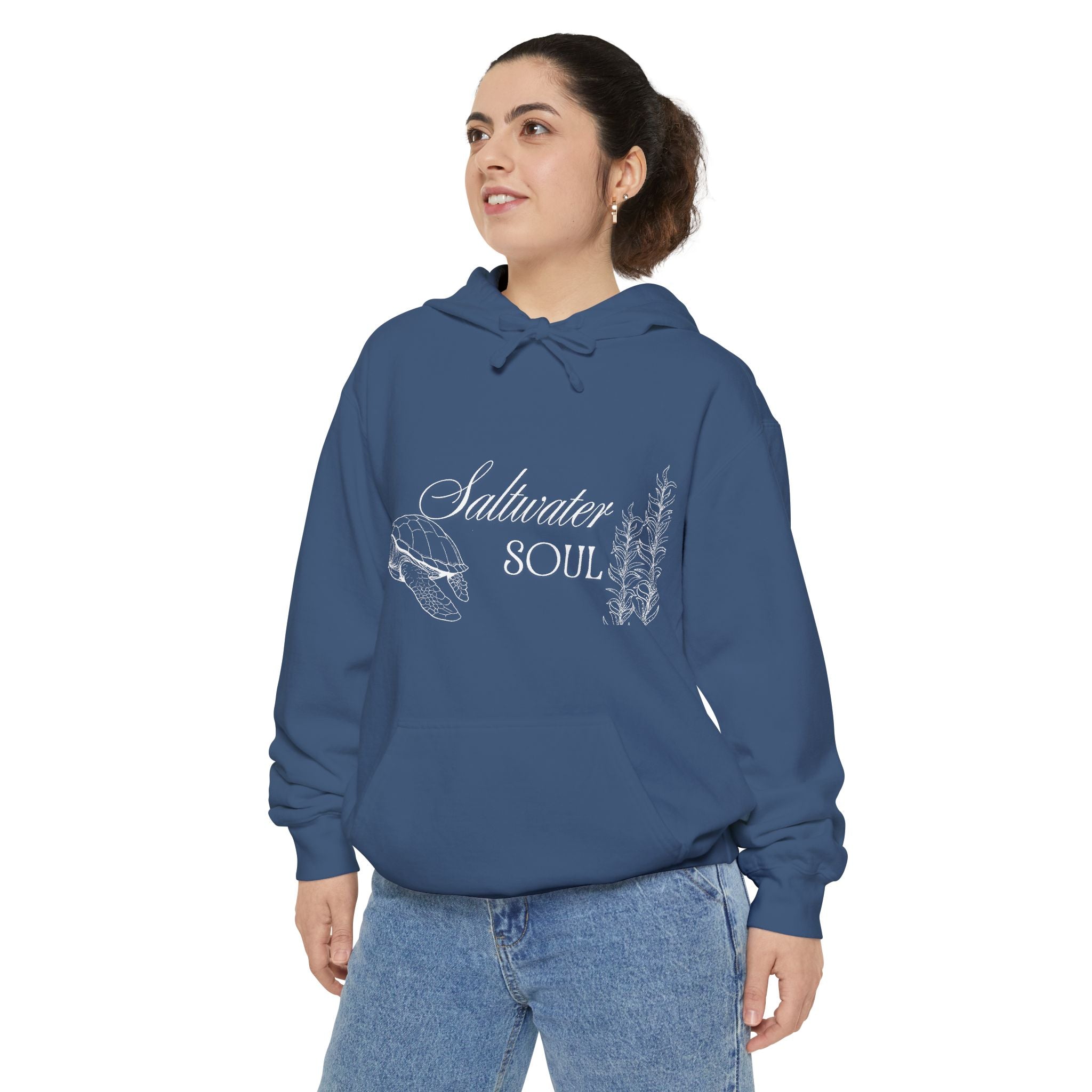 Saltwater Soul Hoodie — Garment-Dyed Coastal Pullover