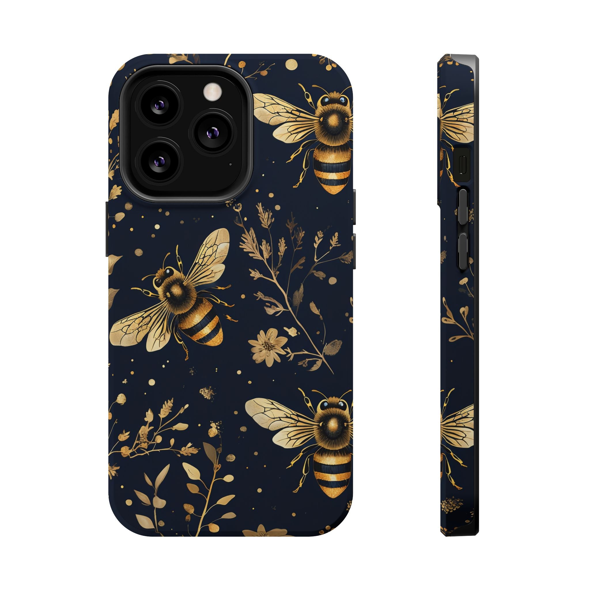 Golden Bee Phone Case — Vintage Honeybee MagSafe Tough Cover