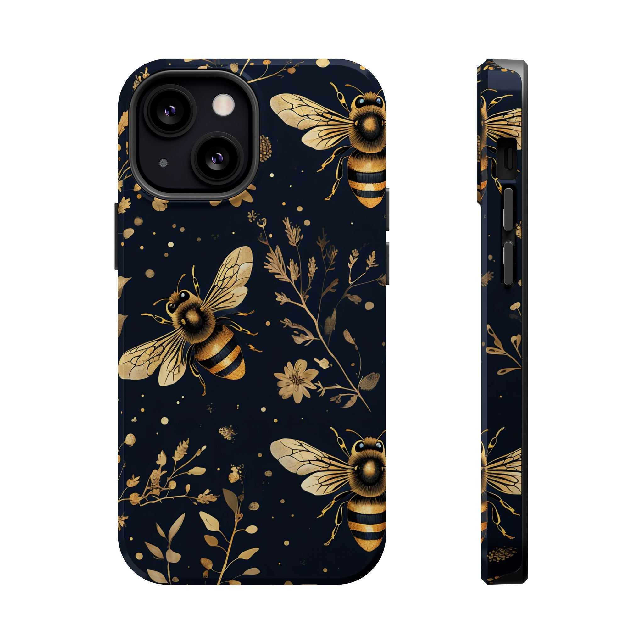 Golden Bee Phone Case — Vintage Honeybee MagSafe Tough Cover