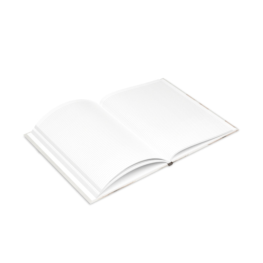 Created With a Purpose notebook | Hardcover Journal, Neutral Floral Design
