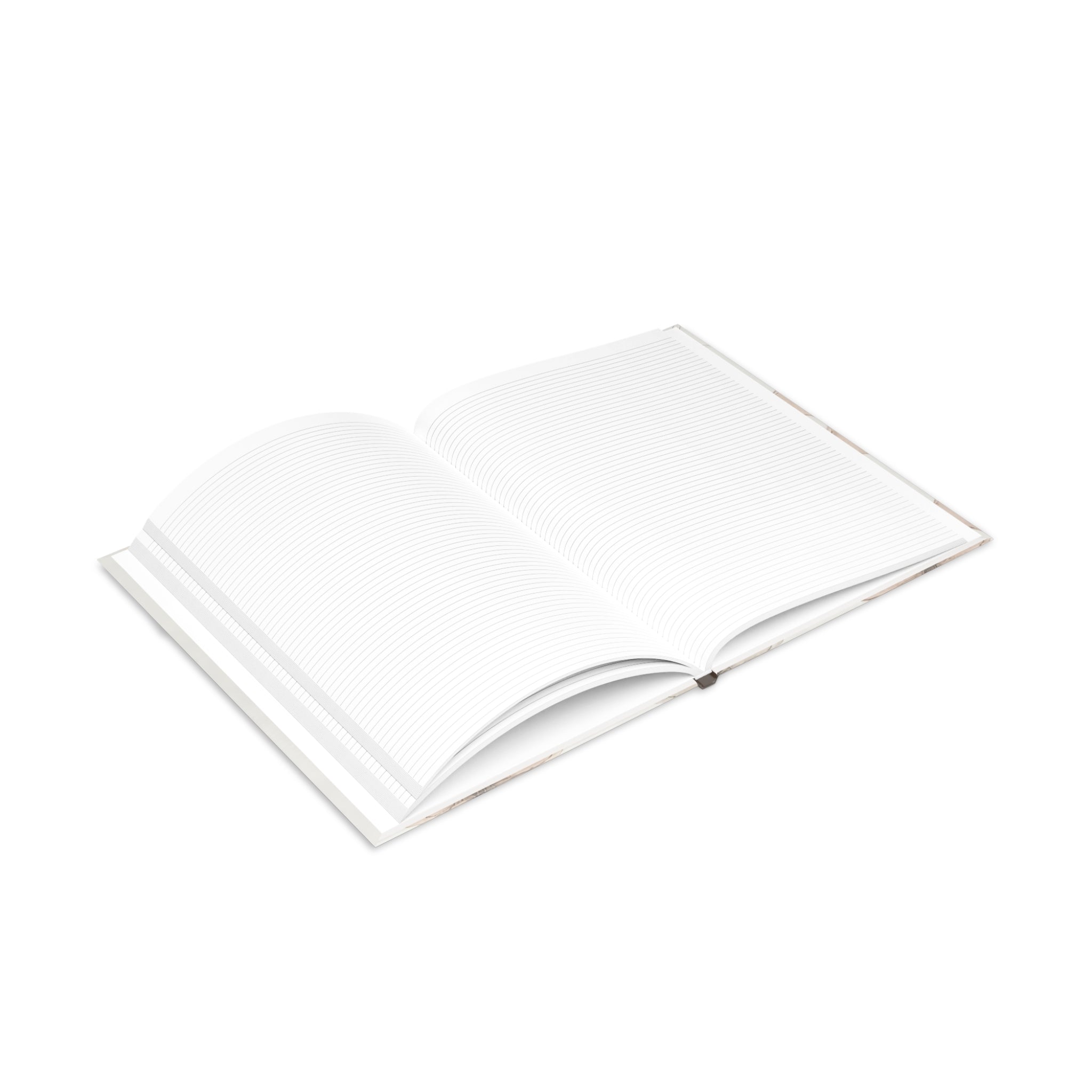 Created With a Purpose notebook | Hardcover Journal, Neutral Floral Design