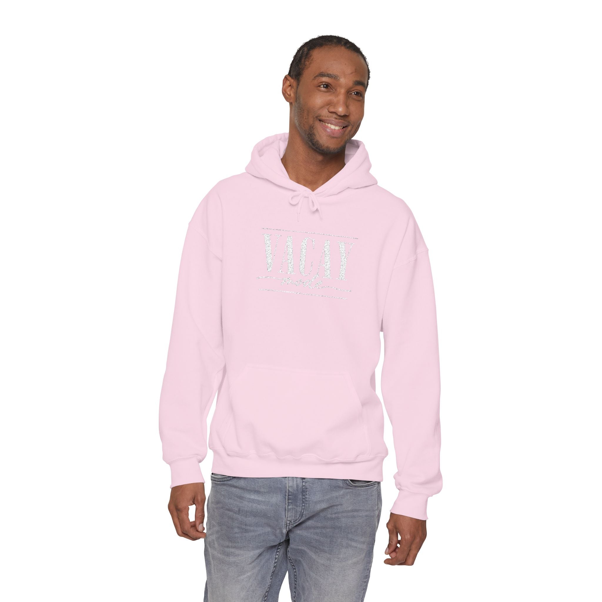 Vacay Mode Embroidered Hoodie — Vacation Travel Sweatshirt